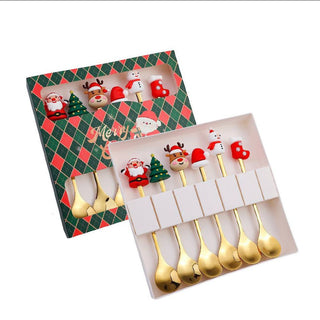 Набір новорічних ложок 6 шт M-9946-3