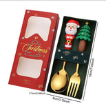 Набір новорічних столових приборів 2 шт M-9945