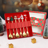 Набір новорічних столових приборів 6 шт M-9947