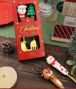 Набір новорічних столових приборів 2 шт M-9945