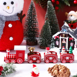 Дерев`яних потяг з вагонами червоний M-9935R