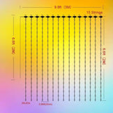 Світлодіодна Гірлянда-завіса 3*2 м M-9834